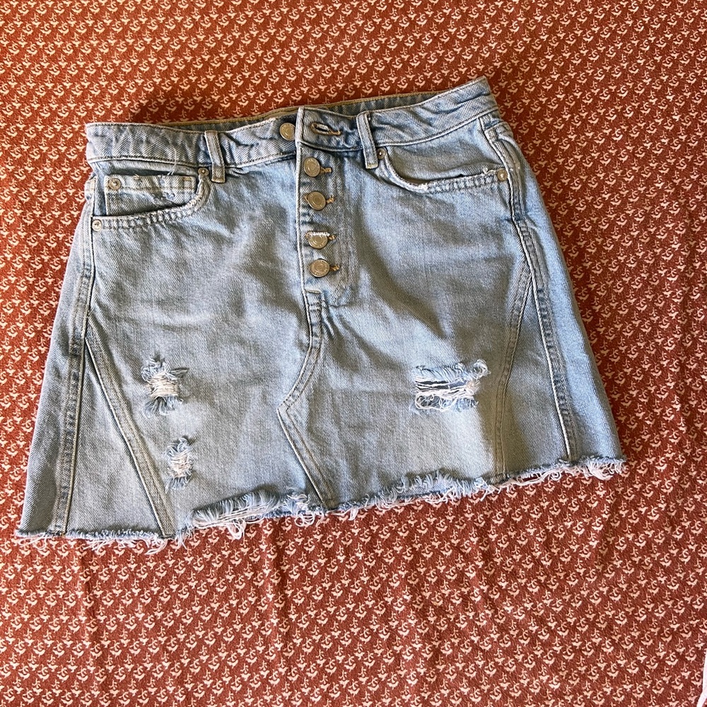 We the free Jean skirt